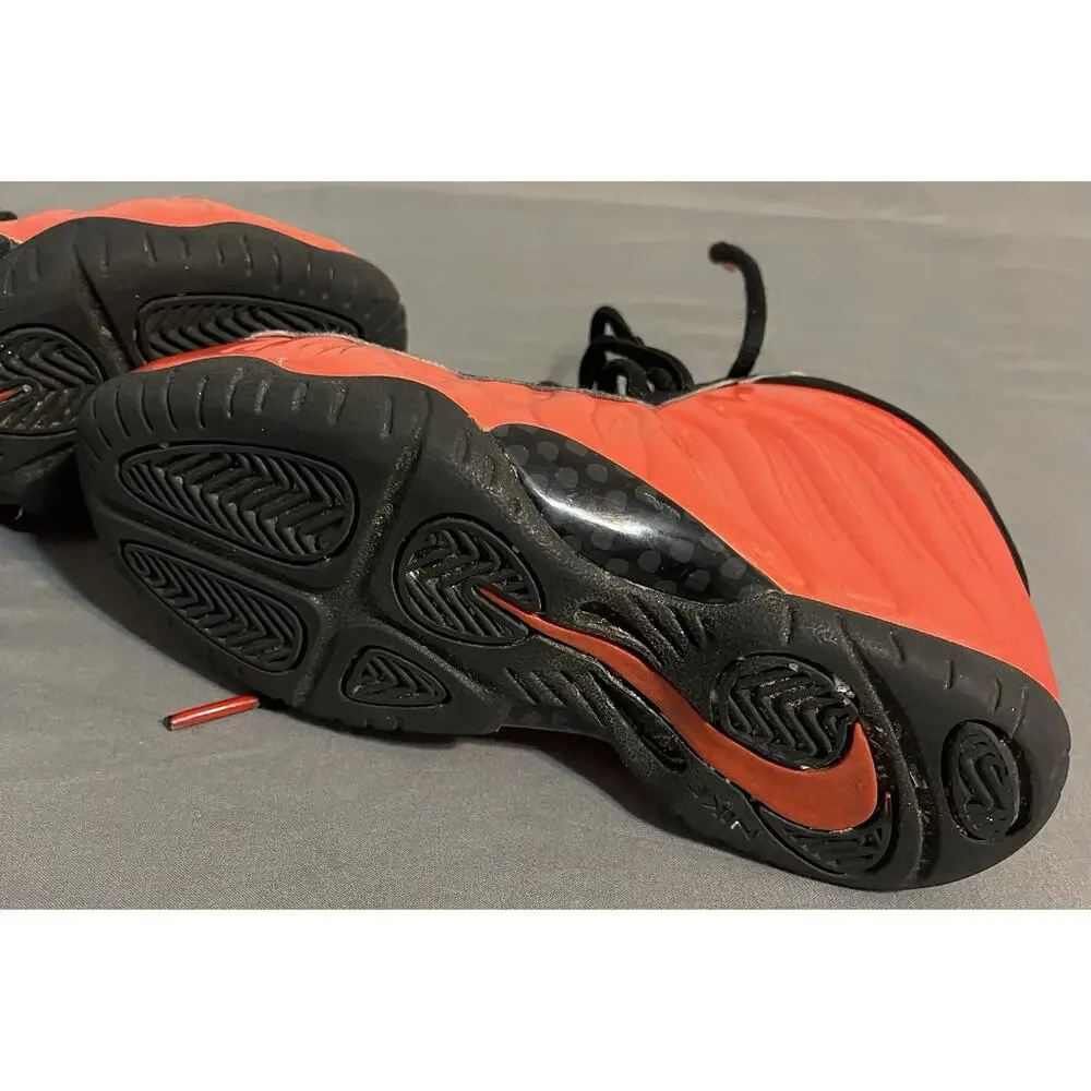 Youth Nike Air Penny Foamposite One 13C Black Orange Great Condition